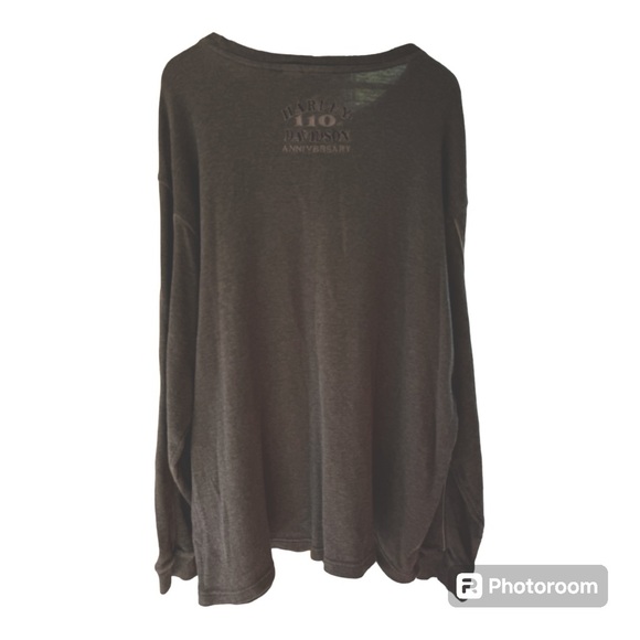 Harley Davidson 110th Anniversary Vintage Thermal‎ Long Sleeve Shirt. Men’s 2XL. - Picture 2 of 3